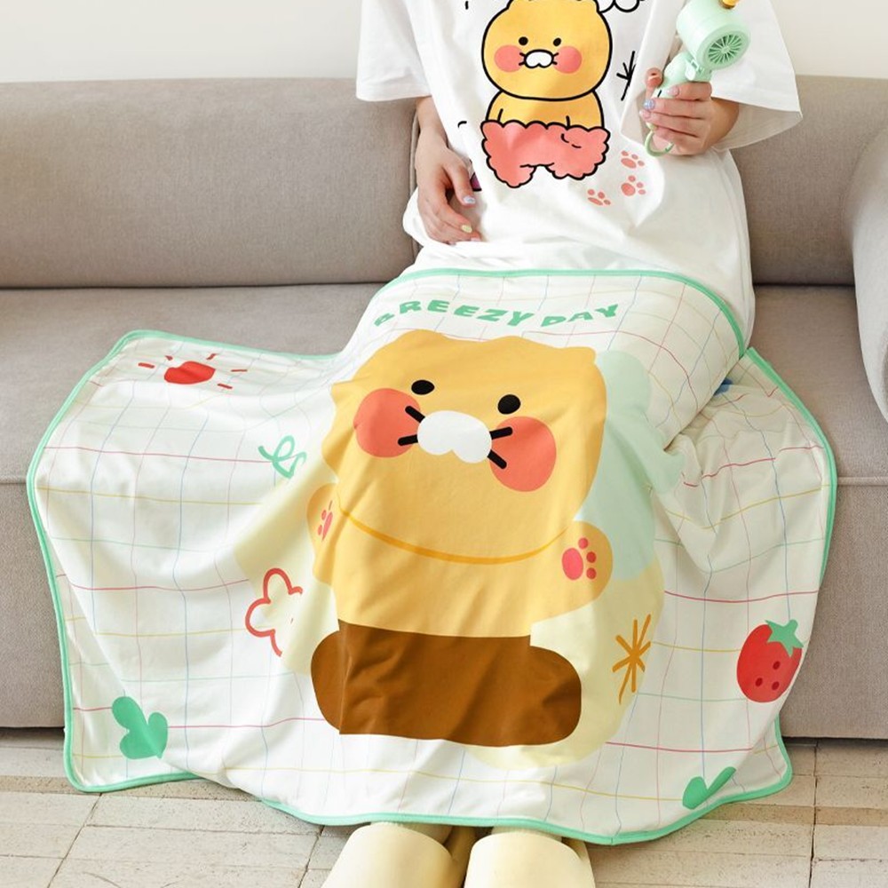 춘식이 이불 얇은담요 썸머 블랭킷 에어컨 여름 사무실담요 카카오 - 상품 이미지