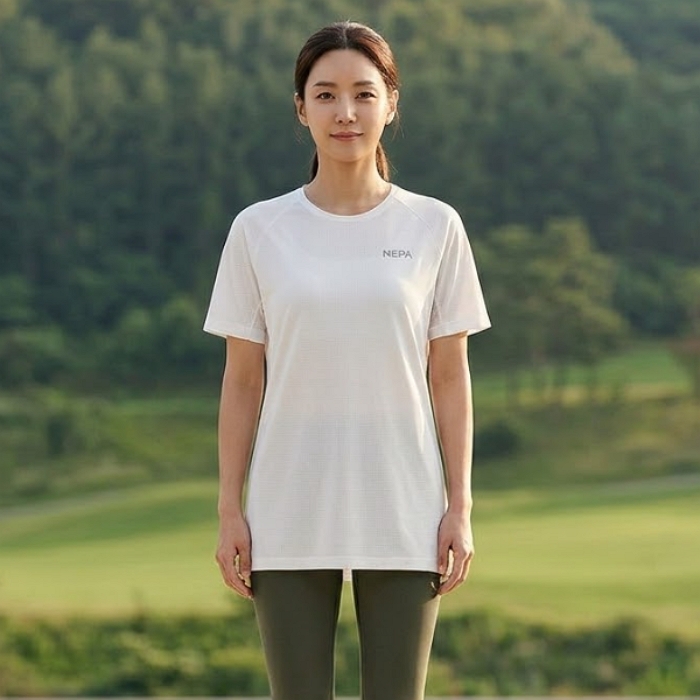 네파 여성 여름 아웃도어 롱기장 힙 커퍼 등산 반팔티셔츠