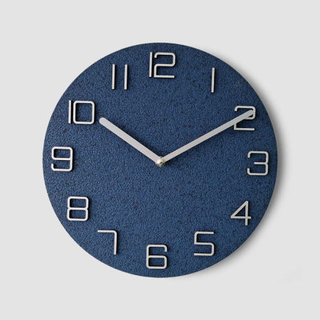 에떼르노 가벼운벽시계 가벼운 인테리어 못없이시계 블루 빈티지 모던 벽시계