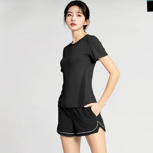 데일리 여성 운동복 트레이닝복 운동복 헬스복 반팔 팬츠 - 상품 이미지