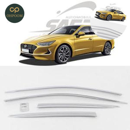 [일일오품] 햇빛가리개 차량크롬몰딩 차량선바이저 소나타헬로 2019년형 크롬윈도우바이저