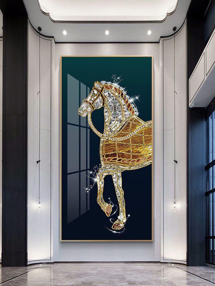인테리어 말그림 돈들어오는 29583 집들이 벽화 액자 29583 메인 이미지 스타일 크리스탈 자기 그림 50x100cm - 상세 이미지 3
