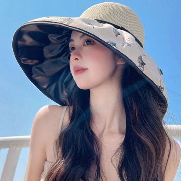폴리에스터 여성 벙거지 모자 와이드캡 여성 버킷 모자 여름 휴가 - 상품 이미지