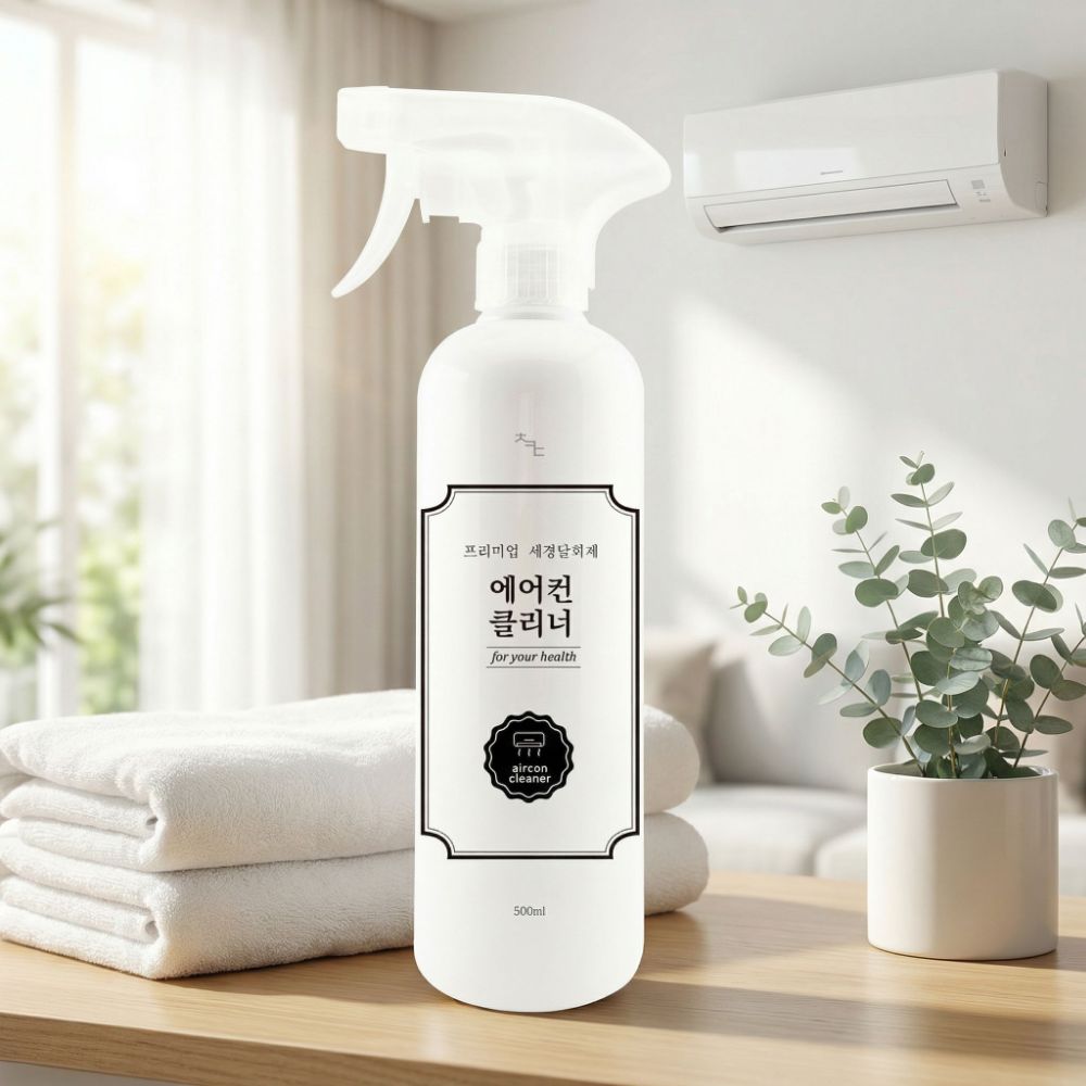 1+1 차카다 순수 셀프 에어컨 클리너 청소 스프레이 500ml 가정용 벽걸이 스탠드 곰팡이 냄새제거 - 상세 이미지 2