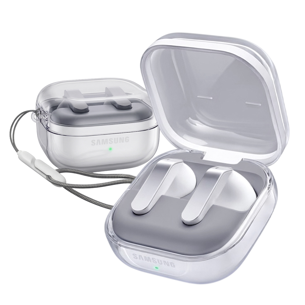 갤럭시 버즈4 케이스 투명 범퍼 젤리 스트랩 버즈4, 투명 2개입 - 상세 이미지 2