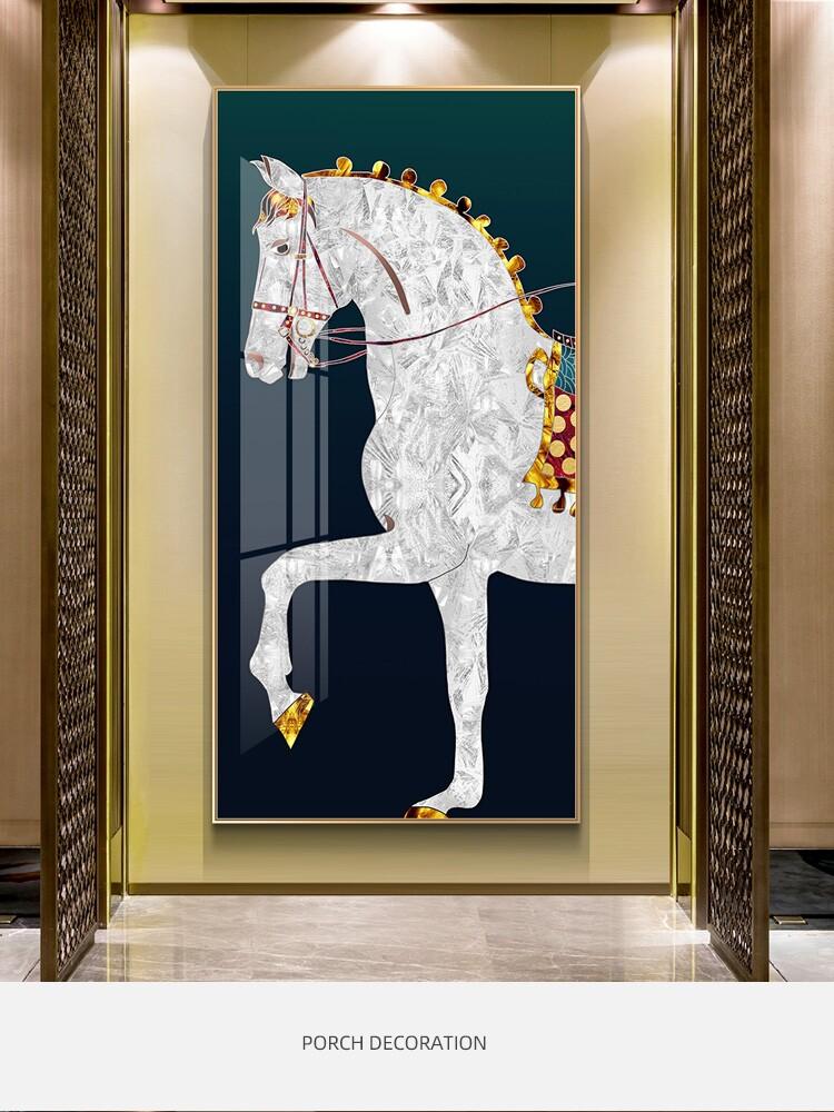 인테리어 말그림 돈들어오는 29583 집들이 벽화 액자 29583 메인 이미지 스타일 크리스탈 자기 그림 50x100cm - 상세 이미지 5
