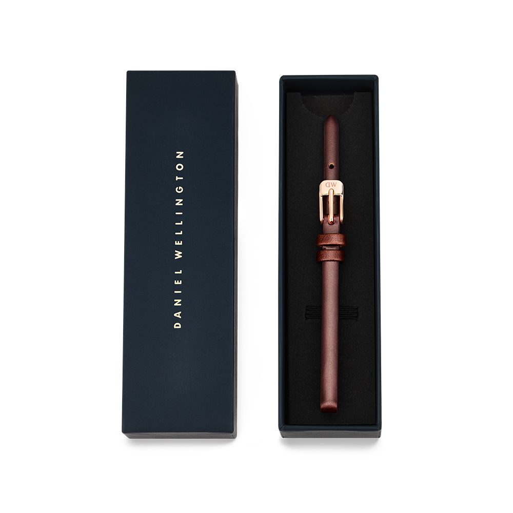 다니엘 웰링턴 PRESSED ST MAWES 빈티지 브라운 6mm 레더 스트랩 이미지 6