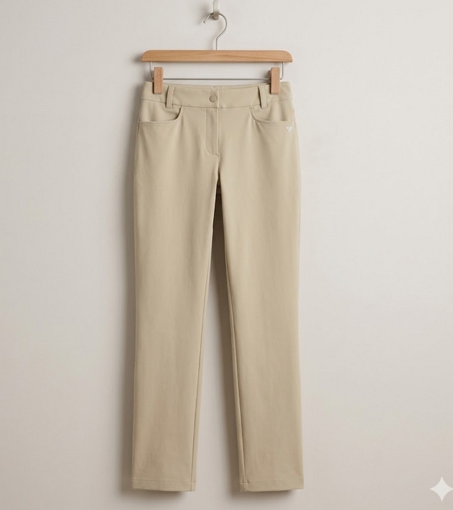 볼빅 골프 여성 여름 아이스냉감 스판 일자핏 골프룩 스윙 바지 - 상세 이미지 3