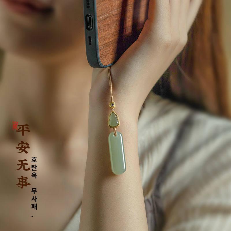 천연 허톈옥 자동차 키홀더 아크릴키링 키링제작 가방키링 가죽키링 펜던트 - 상세 이미지 2