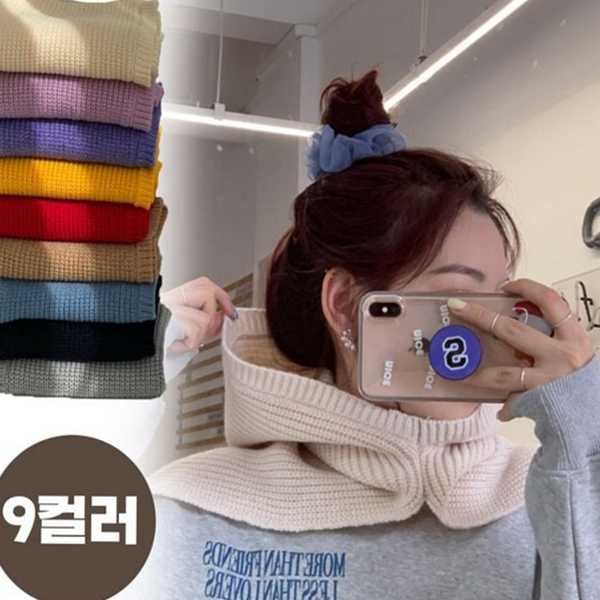 따뜻한 니트 바라클라바 후드 트임 바라클라바 방한 겨울 - 상품 이미지