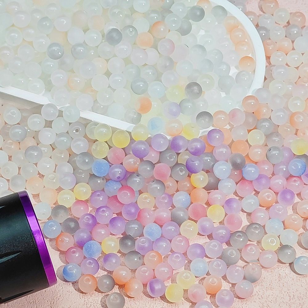 자외선 비즈 (25개입) UV 햇빛 컬러 체인지 구슬 팔찌 만들기 DIY 재료 - 상품 이미지
