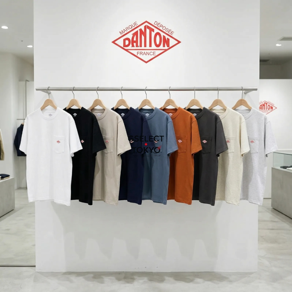 단톤 여성 반팔 반소매 티셔츠 포켓 무지 26SS DT-C0197 TCB - 상품 이미지