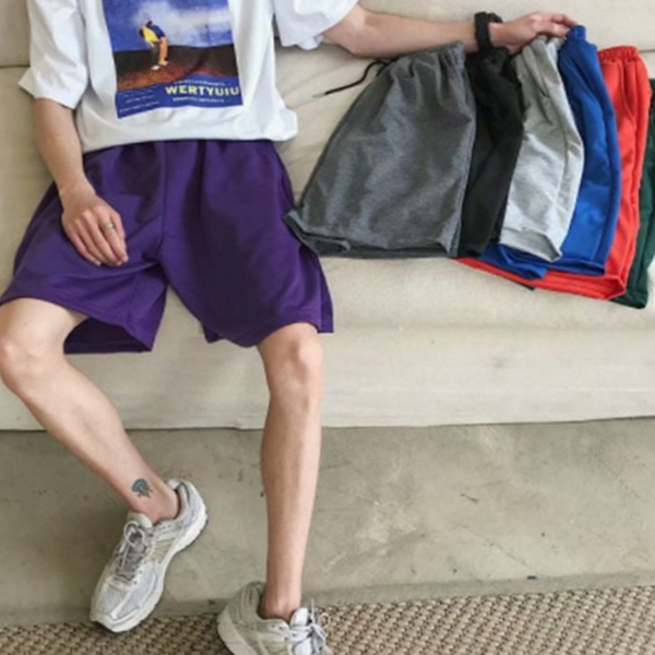 데일리 반바지 남성 캐주얼 팬츠 허리 밴딩 여름 - 상품 이미지