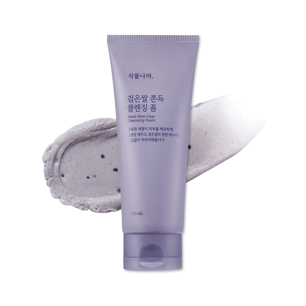 식물나라 검은쌀 쫀득 클렌징 폼 150ml, 2개 이미지 4