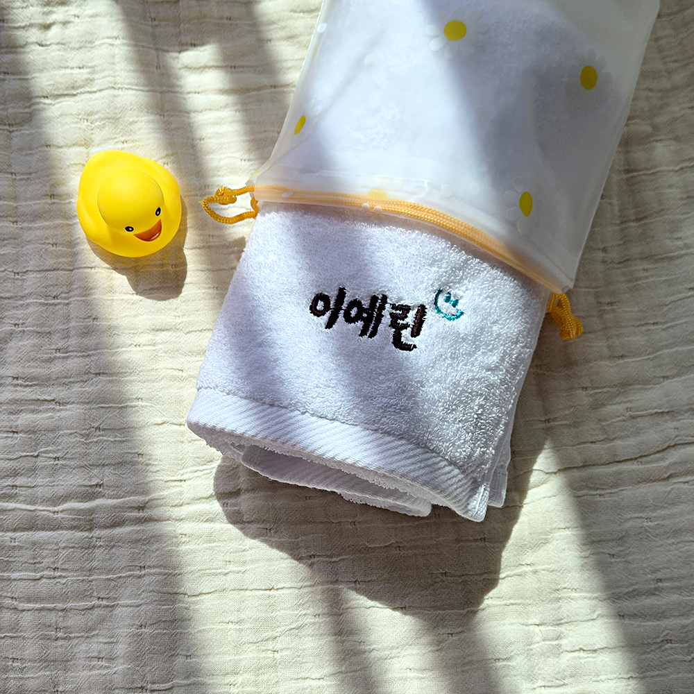 송월타올 수건 답례품 수영장 생존수영 세면 이름 자수 로고 30수 130g 이미지 8