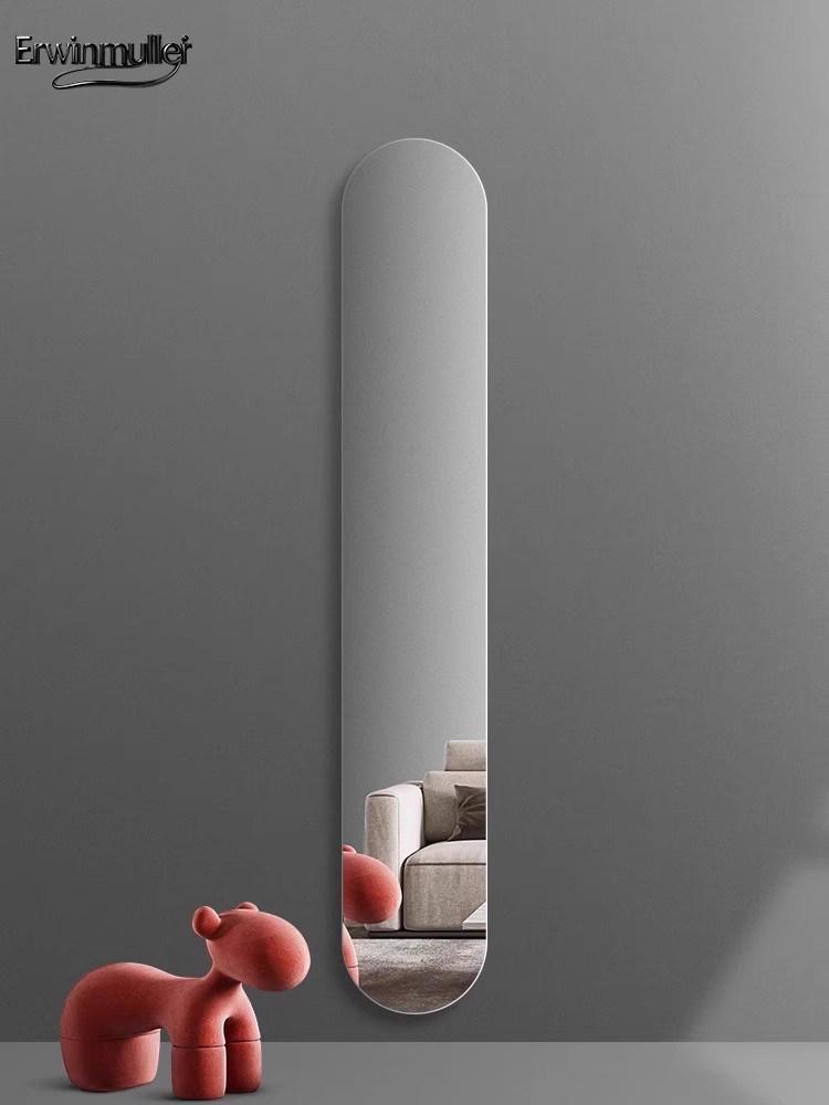 현관 아크릴 대형 무타공 스퀘어 전신거울 부착형 직각 정사각형 30x160cm - 상세 이미지 4