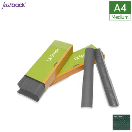 빅해피협력사 BIGHAPPY Fastback9 Lx 열제본 스트립 사무용 종이홀더 다크그린 100개입