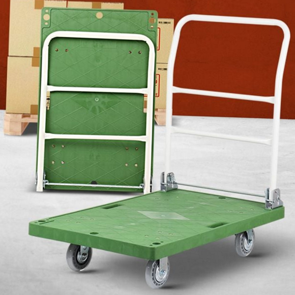 다용도 접이식 대차 우레탄 플라스틱 대차 무소음 산업용 운반 - 상품 이미지
