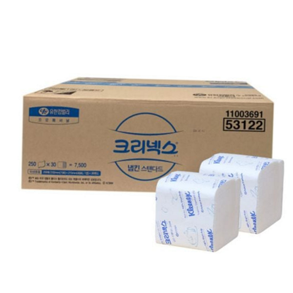 일회용 냅킨 종이 냅킨 250매 업소용 식당 대량 벌크 - 상품 이미지