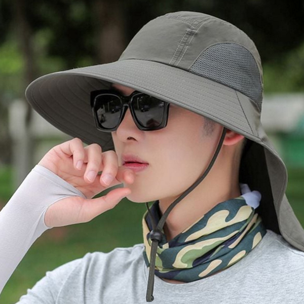 나일론 남성 챙 모자 메쉬 남성 여름 모자 공용 여성 - 상품 이미지
