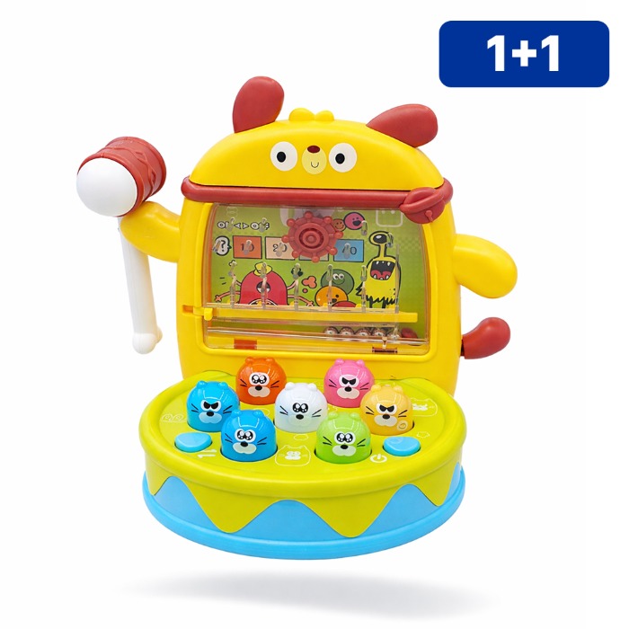 1+1 생일 선물 완구 보드 두더지 핀볼 게임 장난감 - 상품 이미지