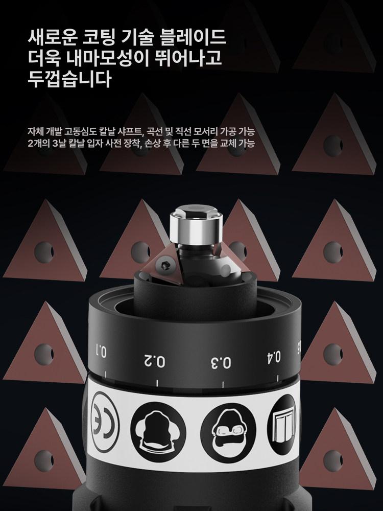 에어 면취기 휴대용 디버링 공압 목공 공구 작은 앵글 그라인더 면치기 소형 트리밍 - 상세 이미지 3