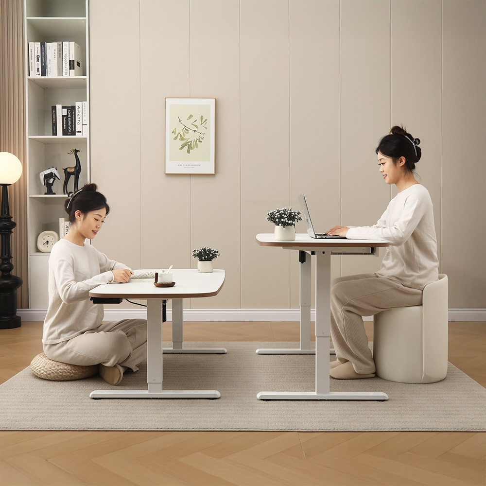 오레즈 전동 모션 거실테이블 높이조절 소파 테이블 모션 좌탁 1000x600mm, 사각(화이트) - 상세 이미지 2