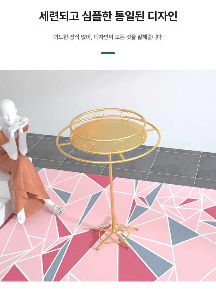 원형 회전 행거 회전형 옷걸이 돌아가는 전시 의류매장 튼튼한 진열대 이미지 6