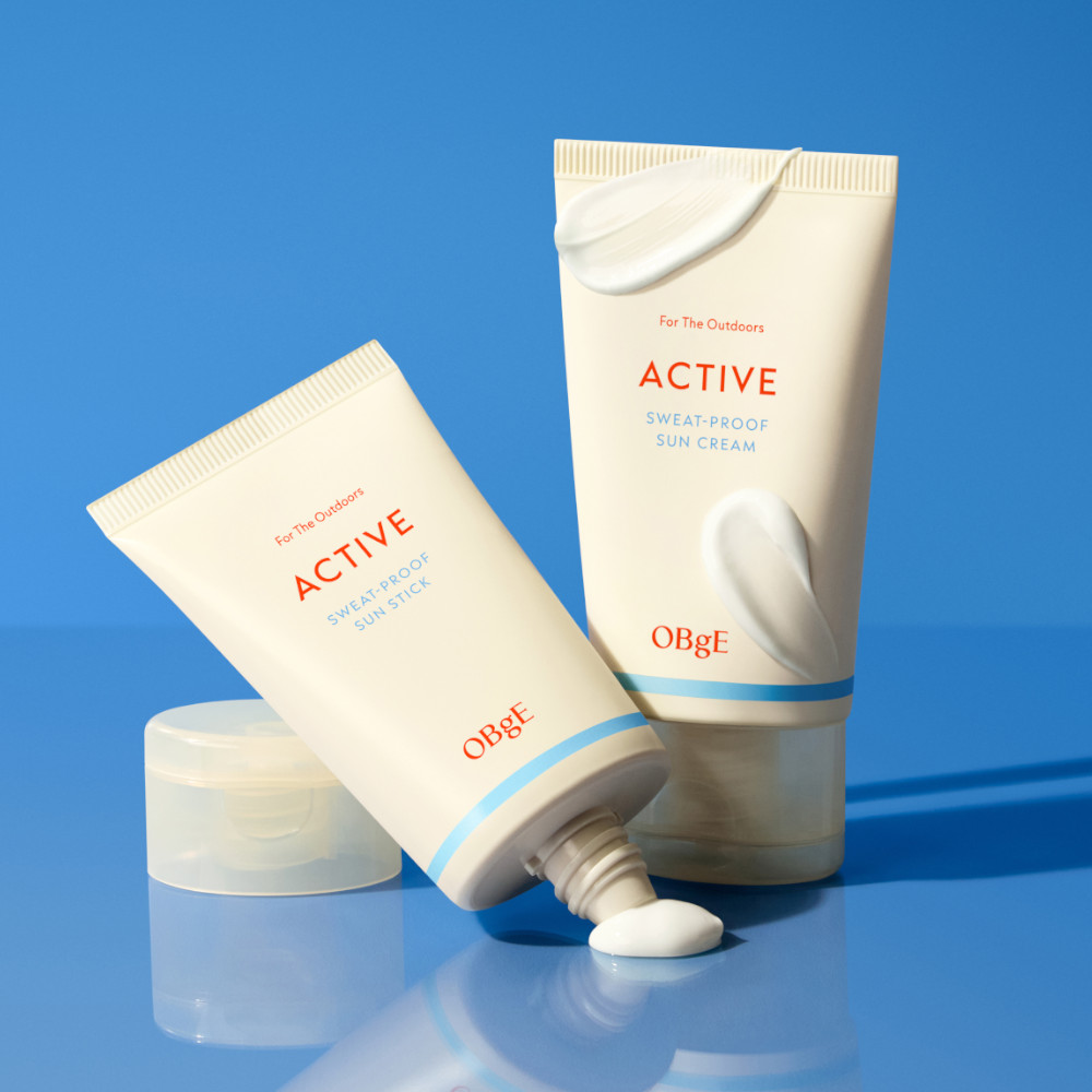 오브제 액티브 스웨트프루프 선크림 50ml 2개 SPF 50+ PA++++ - 상품 이미지