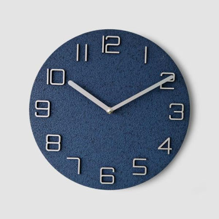 에떼르노 해바라기벽시계 가벼운 인테리어 못없이시계 블루 빈티지 모던 벽시계