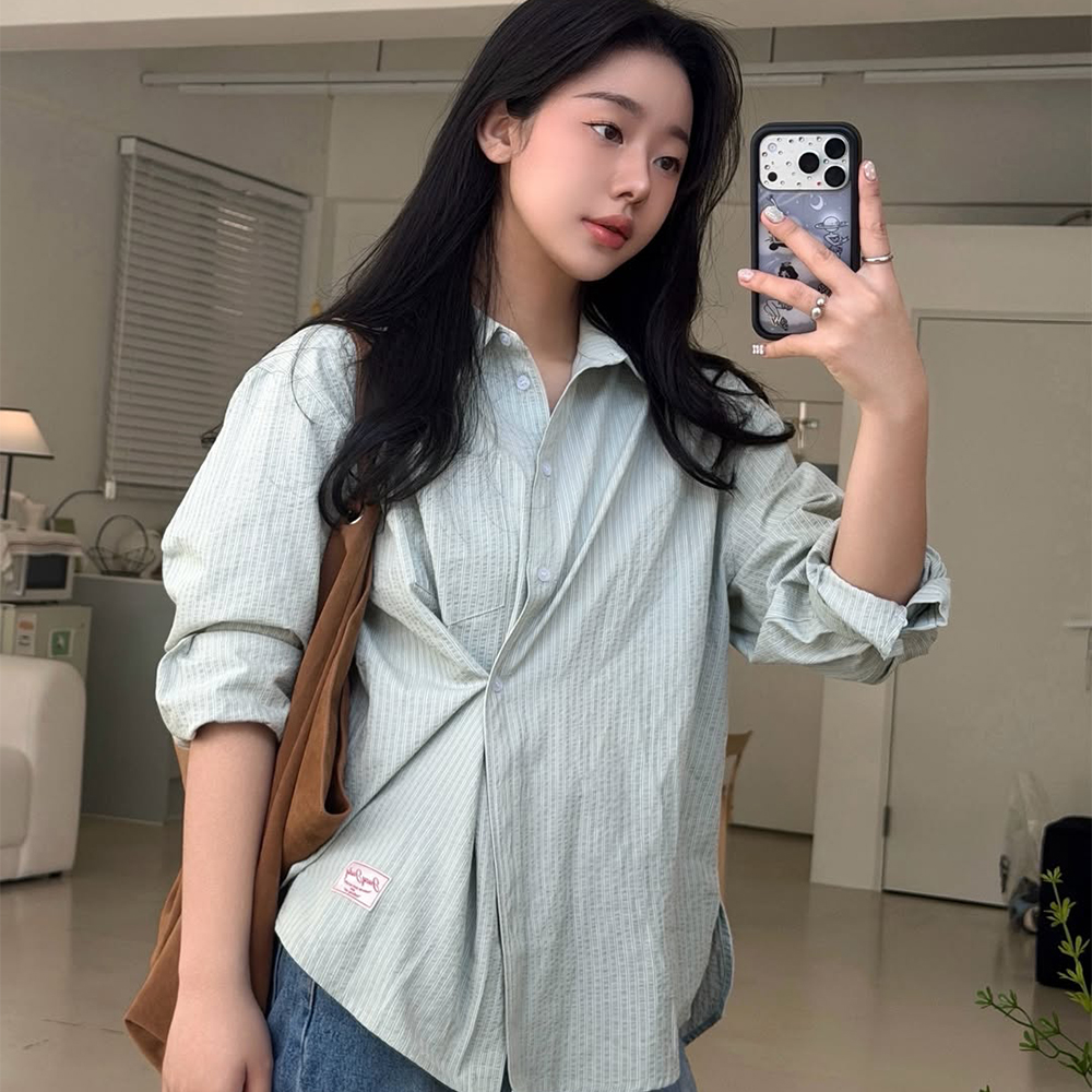 [쥬시쥬디] 시어서커스트라이프셔츠 J1WS024A 이미지 3