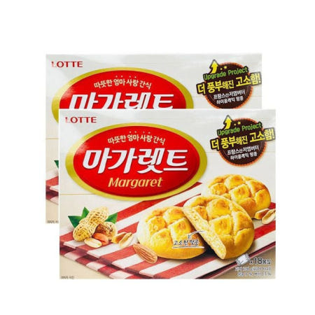 마켓다인67 마가렛트 352g 2개 유아간식 맛있는과자 바삭한과자