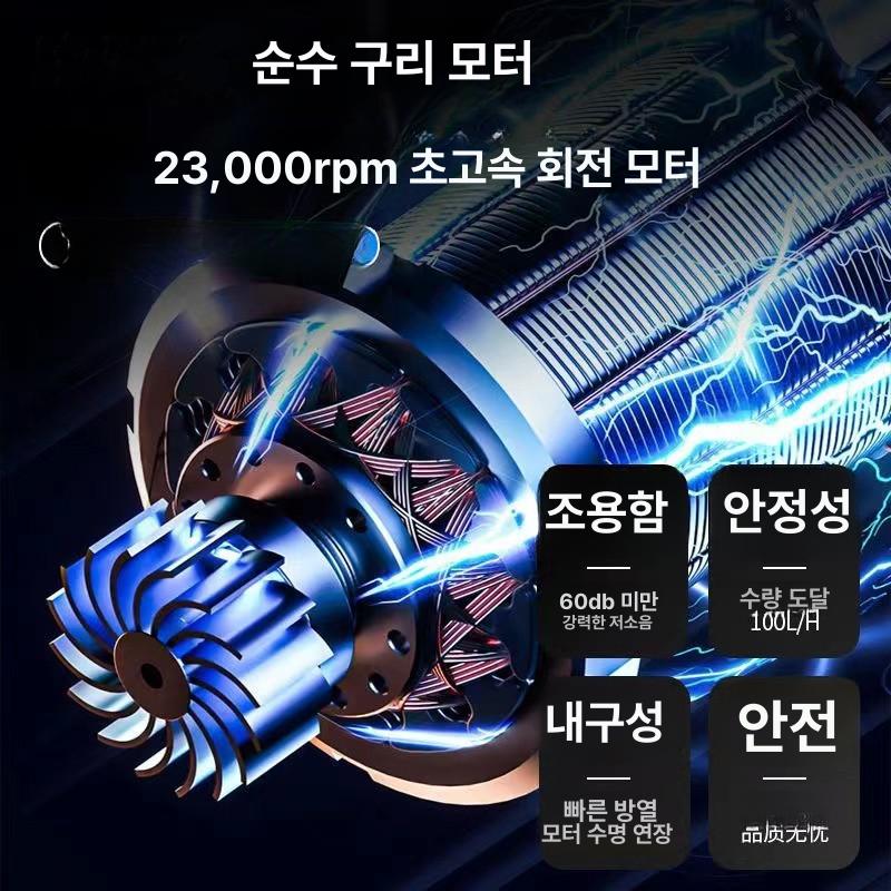 고압 세차건 무선 세차기 스프레이 충전식 분사기 워터건 10세대 8터보차저 5칸 6-in-1 A - 상세 이미지 3