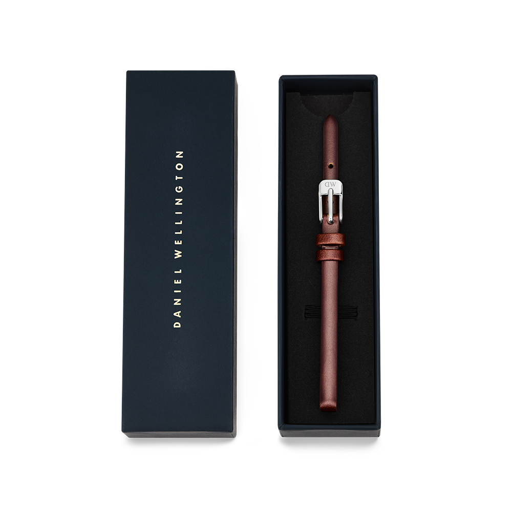 다니엘 웰링턴 PRESSED ST MAWES 빈티지 브라운 6mm 레더 스트랩 이미지 7