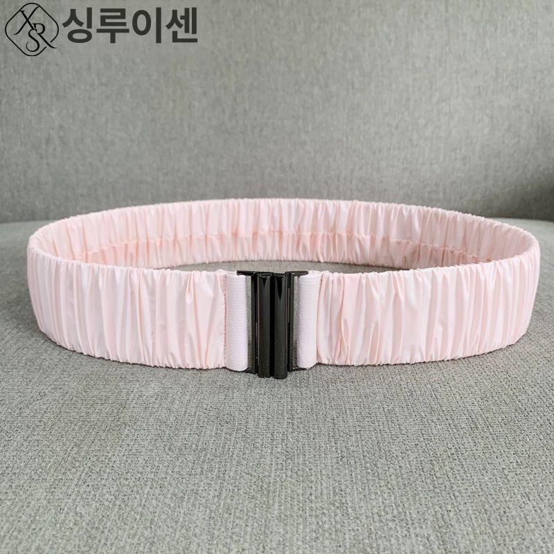 벨트 스판 여성용 패딩 점퍼 캐주얼 원피스 허리띠 - 상품 이미지