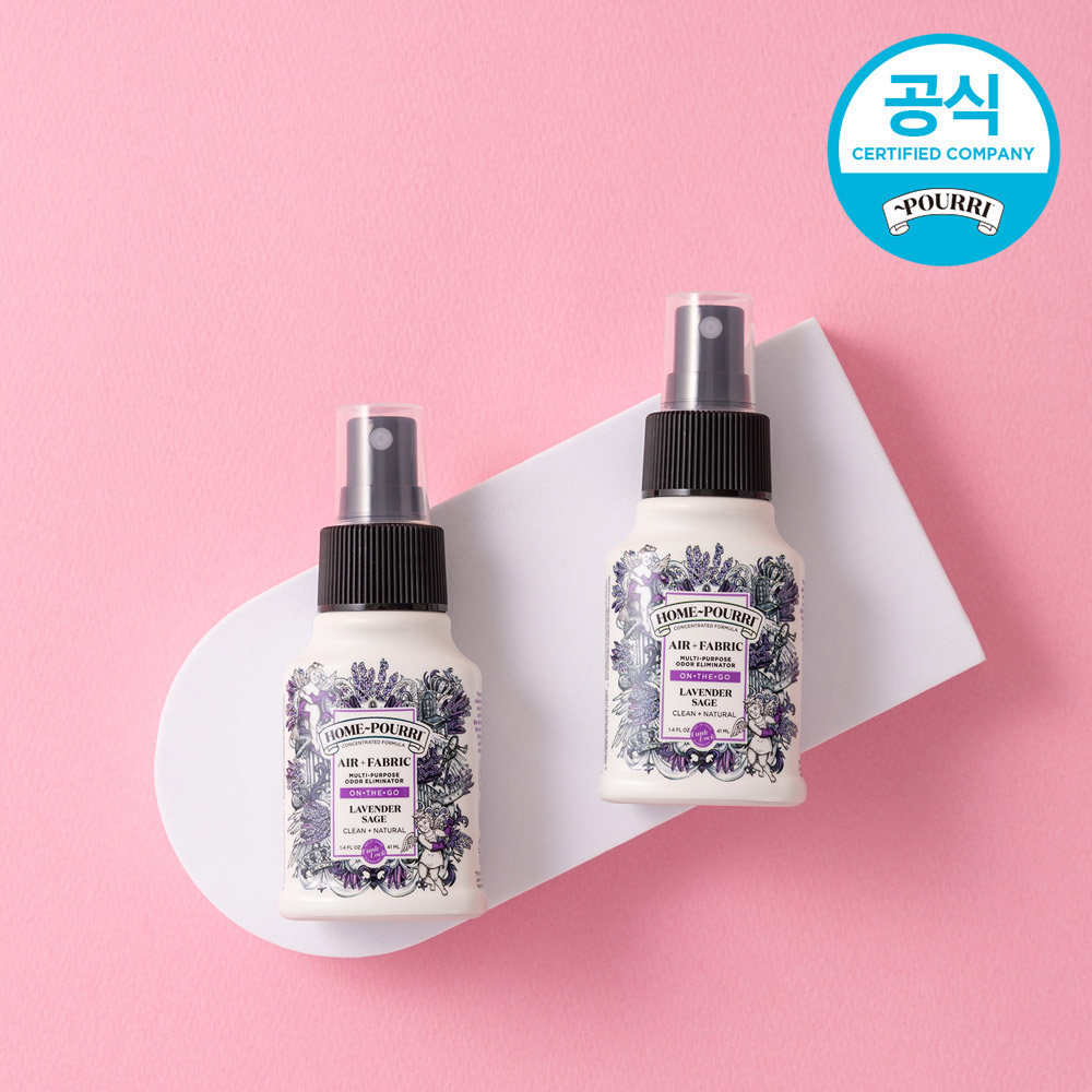 푸푸리 홈푸리 섬유 드레스 퍼퓸 실내 방향 탈취 제 41ml, 1+1 - 상세 이미지 2