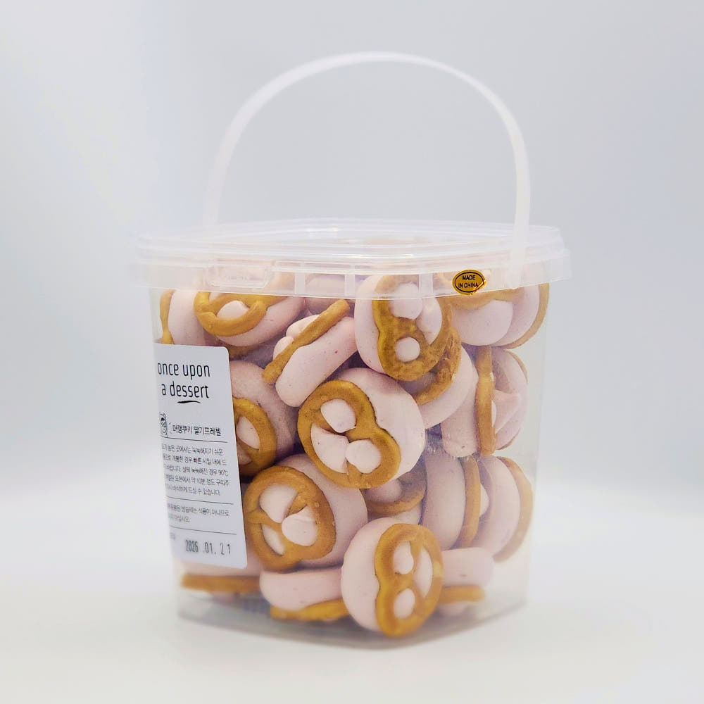 수제 머랭쿠키 딸기 듬뿍 프레첼, 125g, 1개 - 상세 이미지 2