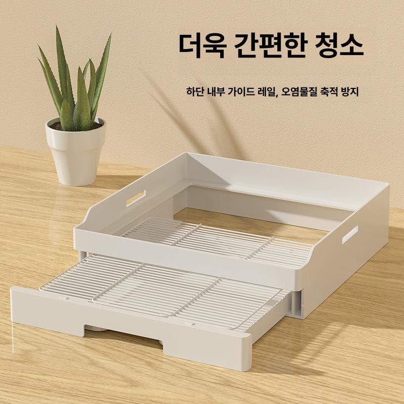 대형새장 앵무새 케이지 이동식 바퀴 서랍형 배변판 철제 화이트 다층구조 실내용 넓은 클리닝 페이퍼 패드 50장 - 상세 이미지 4