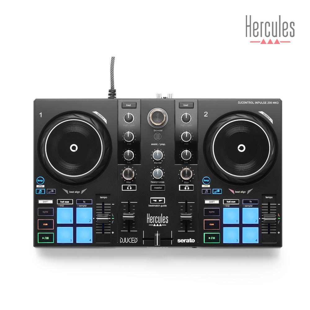 허큘레스 200MK3 DJ컨트롤러 디제잉장비 DJ기계 디제이 디지털믹서 세라토지원 - 상세 이미지 4