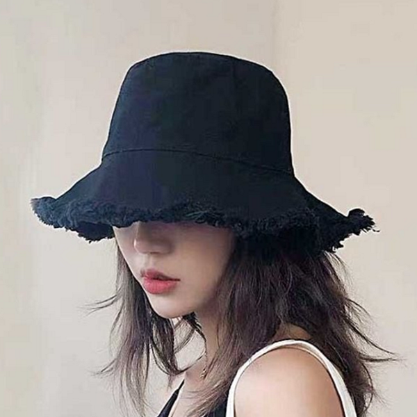 데일리 벙거지 모자 빈티지 여성 버킷 모자 여름 야외 여행 - 상품 이미지