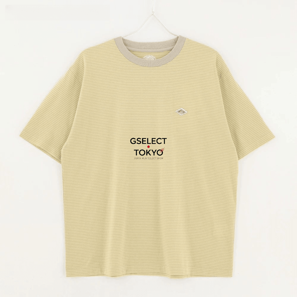 단톤 스트라이프 크루넥 여성 반팔 반소매 티셔츠 26SS DT-C0195 CVT 이미지 6
