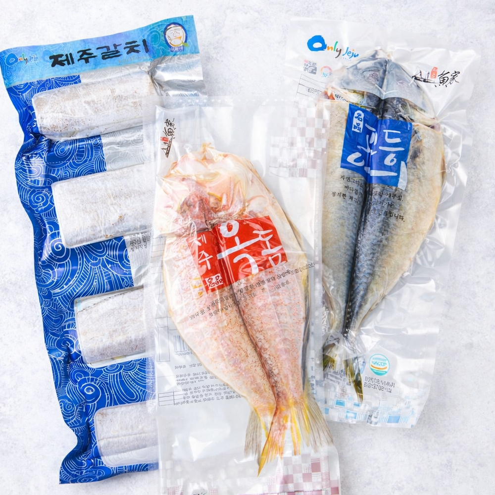 나는제주다 제주 생선세트 갈치 옥돔 고등어 손질 반건조 순살 3종 1.2kg - 상세 이미지 2