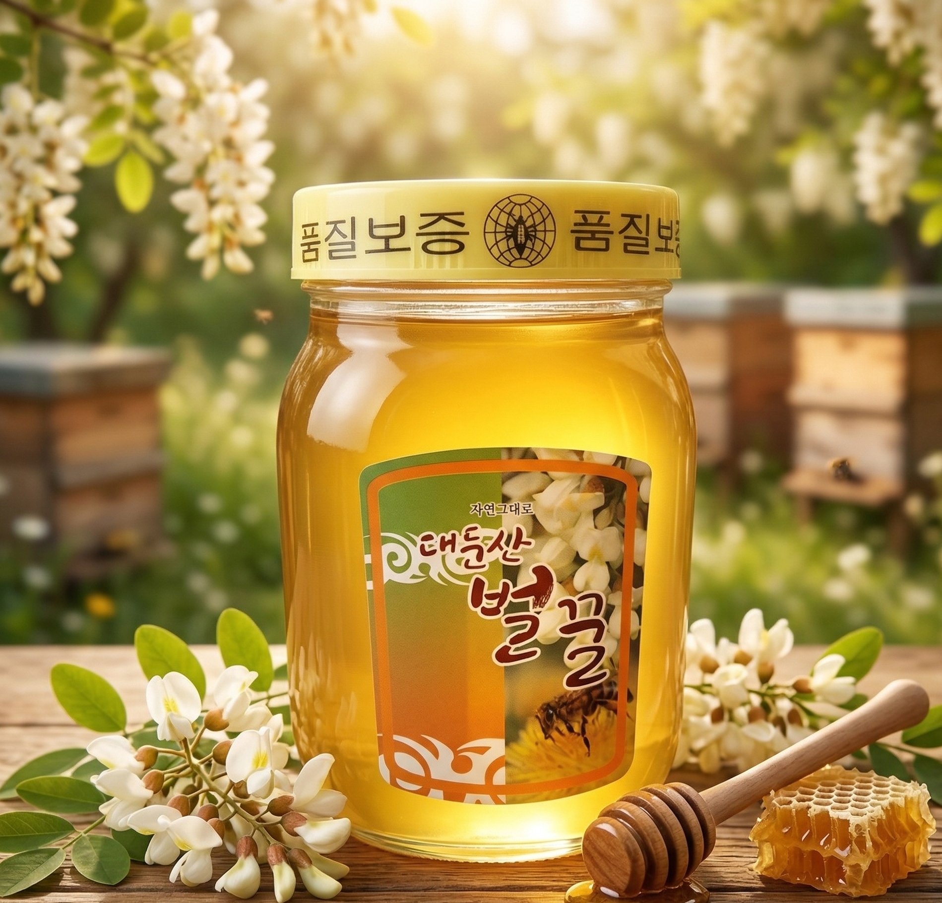 국내산 천연벌꿀 아카시아꿀 1.2kg - 상품 이미지