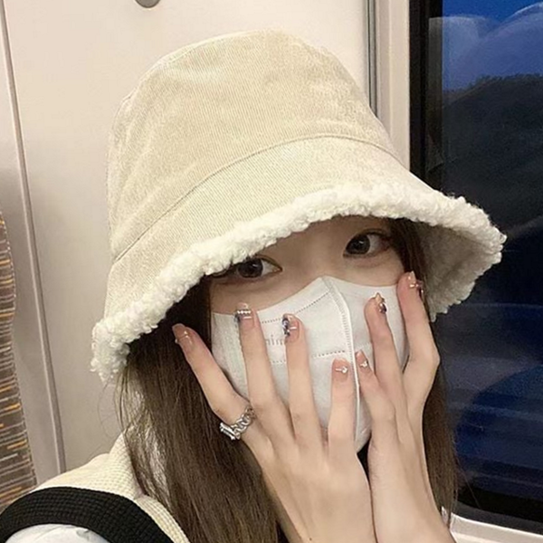 데일리 코듀로이 버킷 햇 꾸안꾸 골덴 버킷 햇 겨울 여성 - 상품 이미지