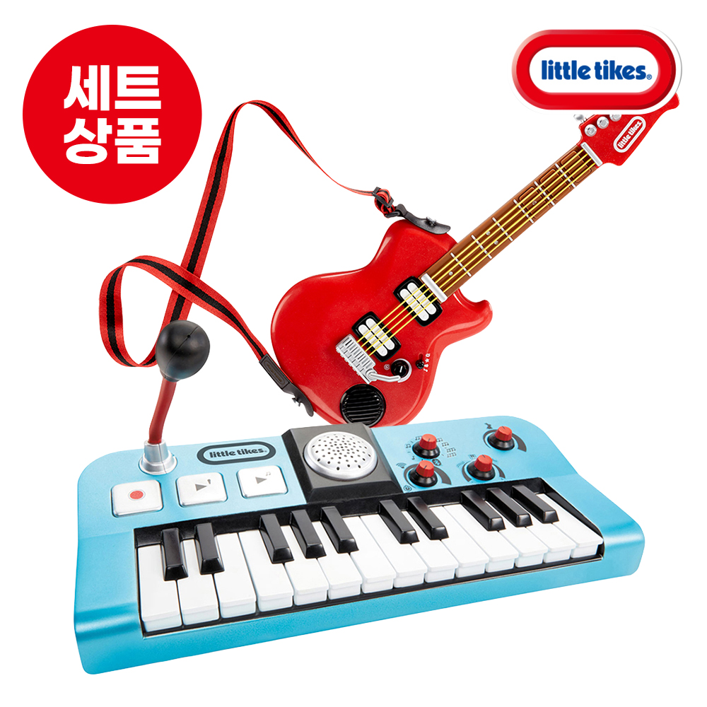 [악기놀이 SET] 마이 리얼 잼 일렉트릭 기타 + 키보드 SET - 상품 이미지