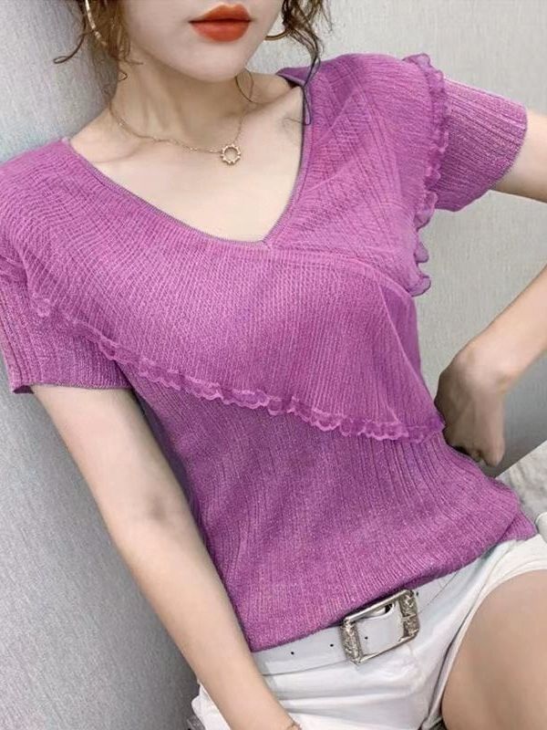 라인 댄스복 상의 사교 줌바 모던댄스 댄스티 라틴 반팔 핑크 S - 상세 이미지 3