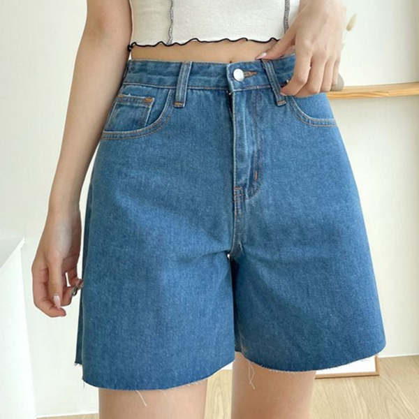 여름 여성 데님 반바지 데일리 청 반바지 청바지 팬츠 - 상품 이미지