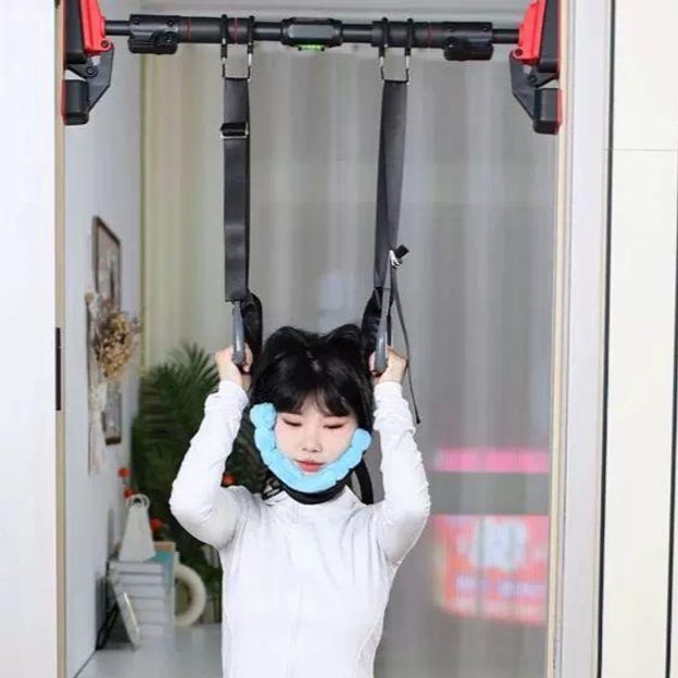 목견인기 문틀 철봉 걸이식 경추 일자목 보호대 늘이기 - 상품 이미지