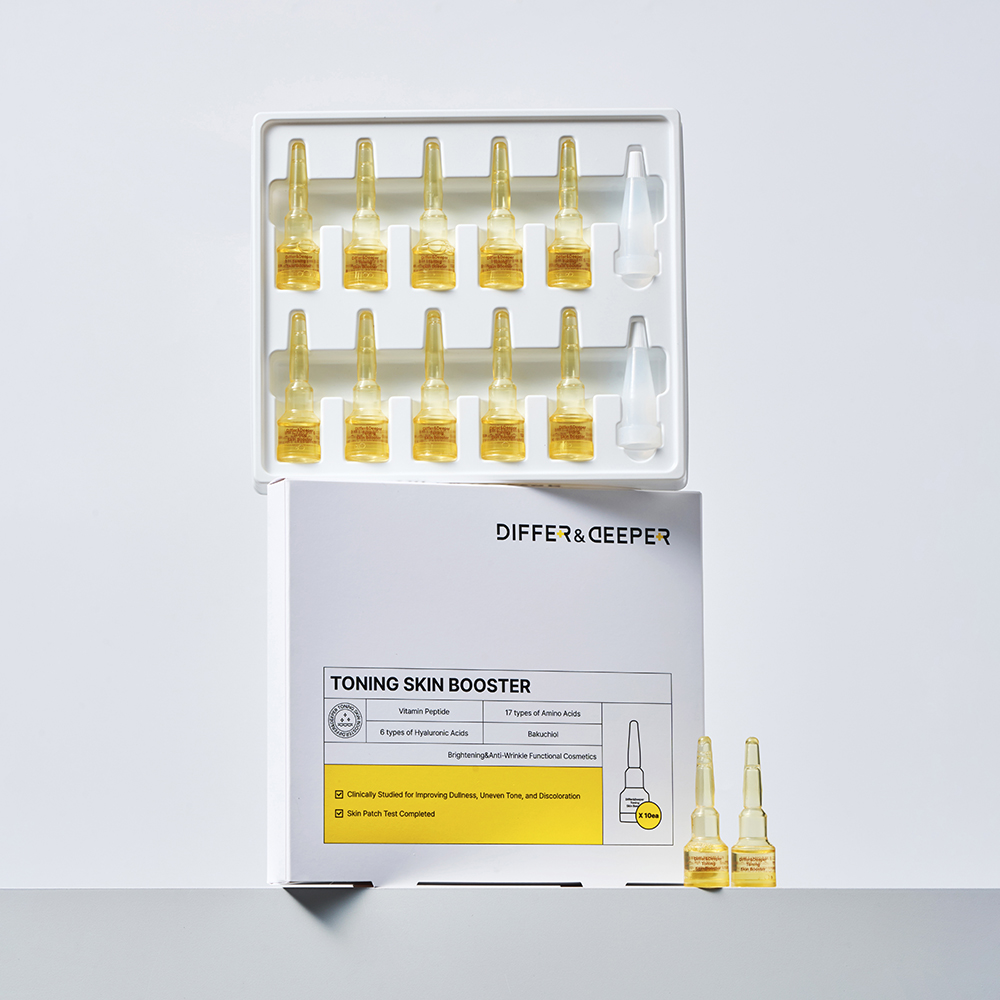 디퍼앤디퍼 토닝 스킨 부스터 미백 항산화 펩타이드 20ml, 2개 - 상세 이미지 2