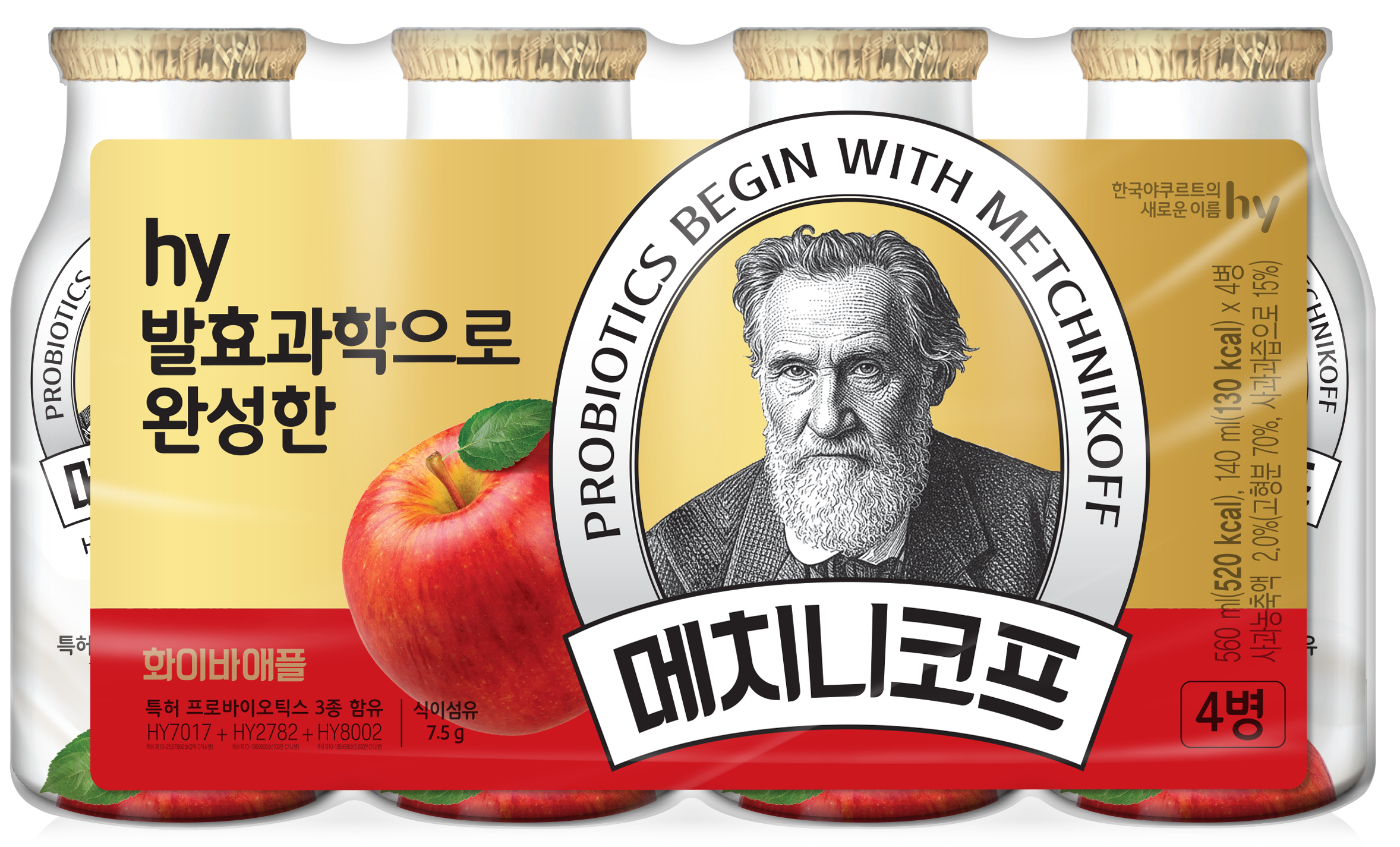 메치니코프 화이바애플(140g) 24개